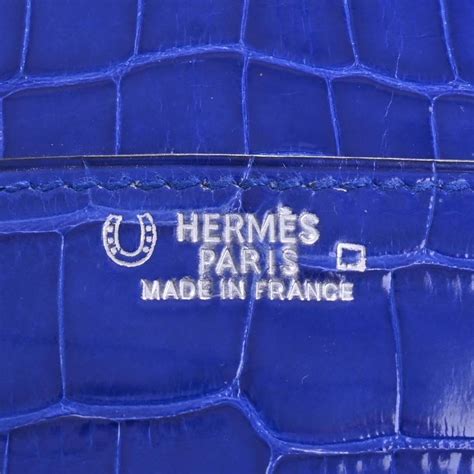 hermes crocodile card case